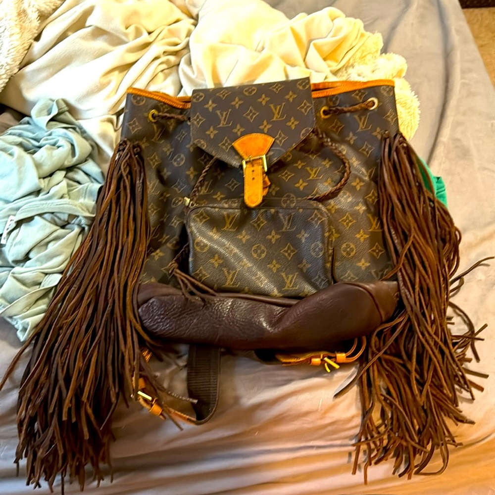 Vintage Boho Louis Vuitton Backpack
